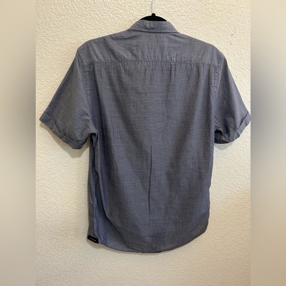 Small Bespoken Slate Linen Button Down - Picture 8 of 8